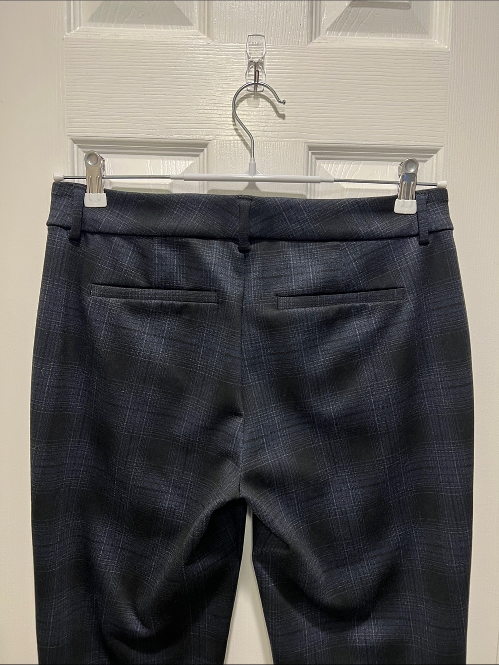 Liverpool Los Angeles Kelsey Trouser Pants - Blue & Gray Tartan Plaid 10/30 - Picture 5 of 11